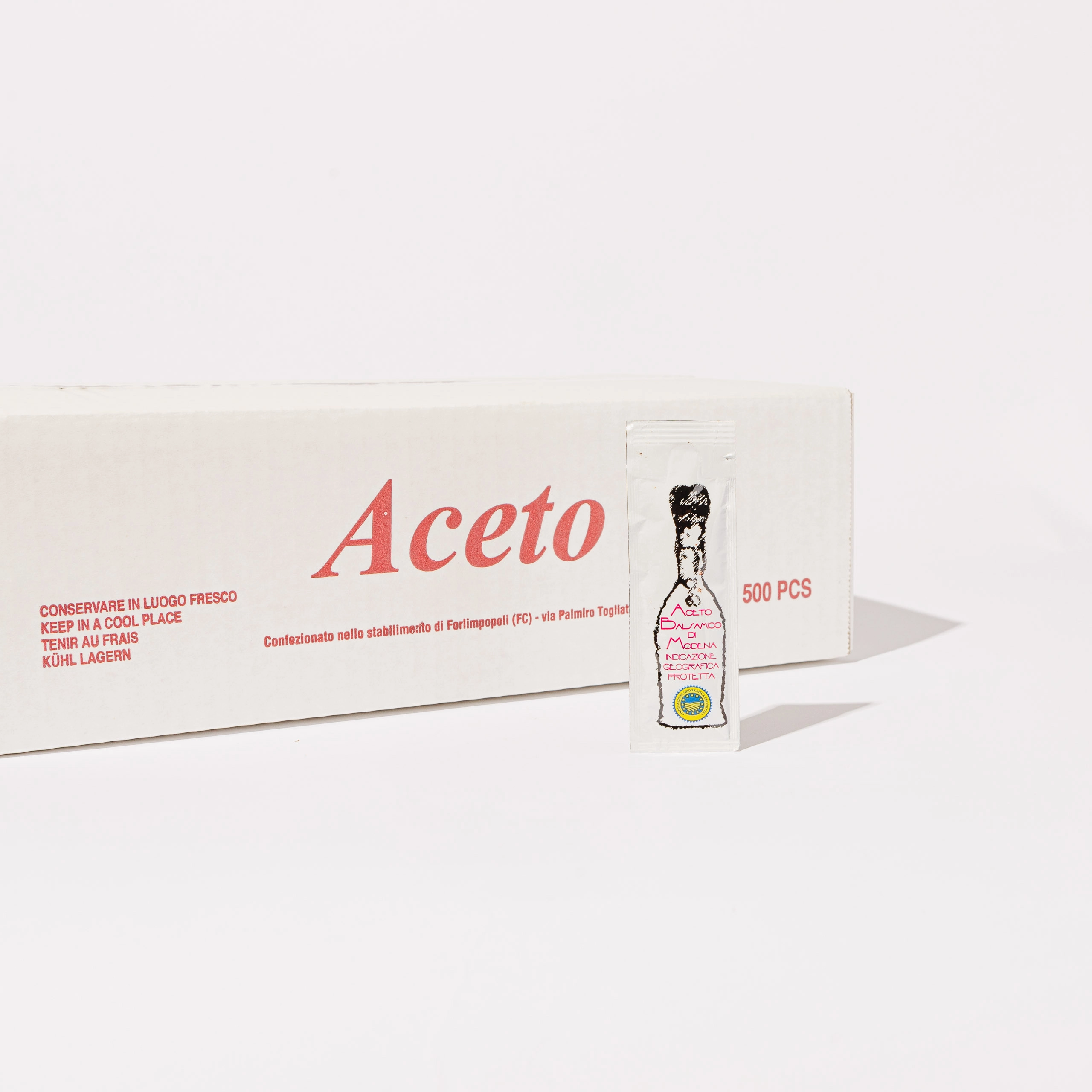 aceto balsamico modena igp monodose igienico horeca