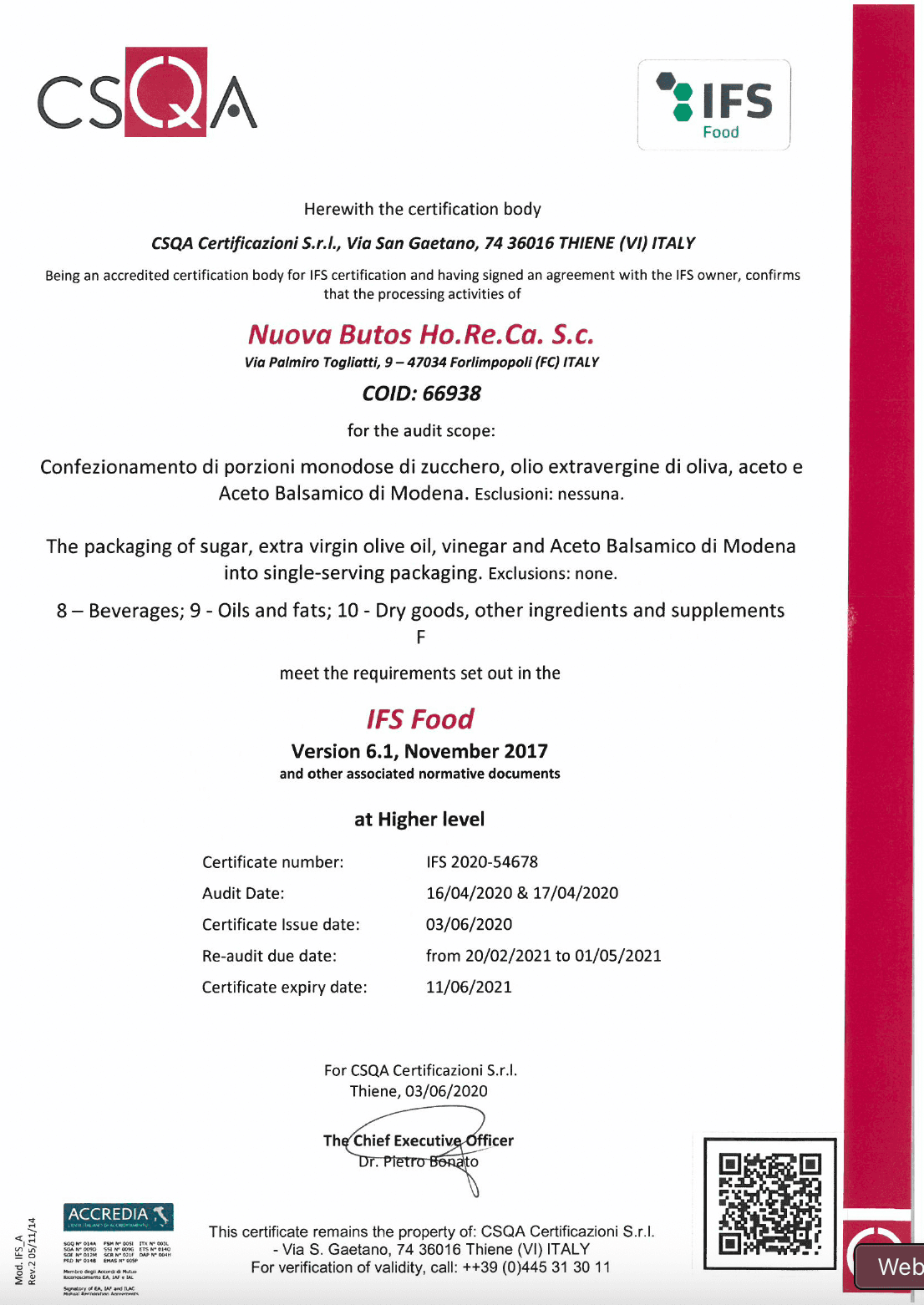 CSQA Nuova Butos