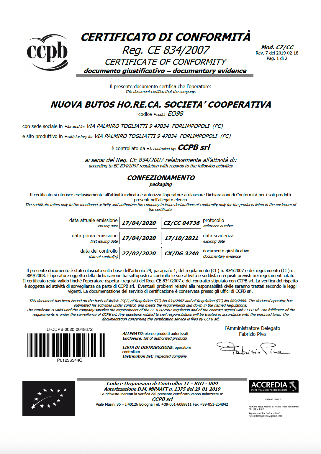 Nuova Butos EO98-CZ2